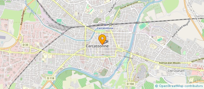 localisation de l'entreprise SARL JULIEN ET MARION  CARCASSONNE