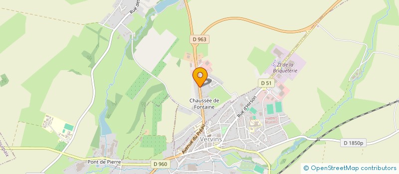 localisation de l'entreprise SARL JULIEN & GLADYS  FONTAINE-LES-VERVINS