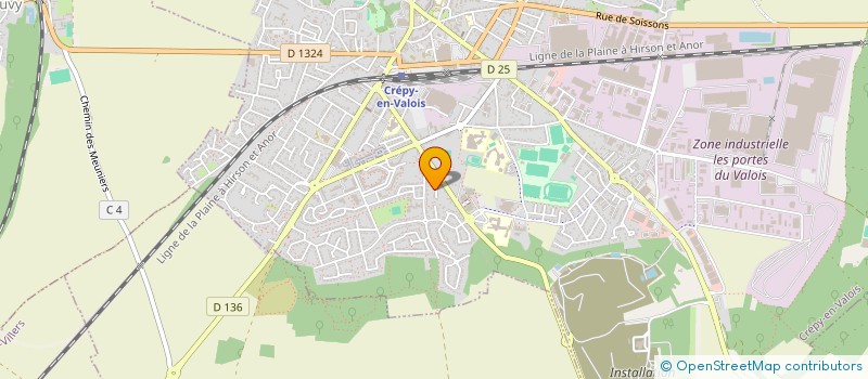 localisation de l'entreprise SARL JULIEN - PROTECTION INCENDIE à CREPY-EN-VALOIS