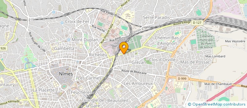 localisation de l'entreprise SARL JUMBO PNEUS  NIMES