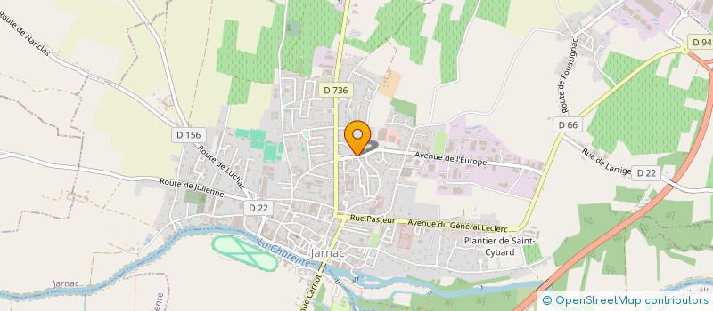 localisation de l'entreprise SARL JUMO FORME à JARNAC