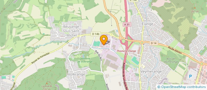 localisation de l'entreprise SARL JUNG BERNARD à THIONVILLE