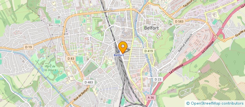 localisation de l'entreprise SARL JUNIOR à BELFORT