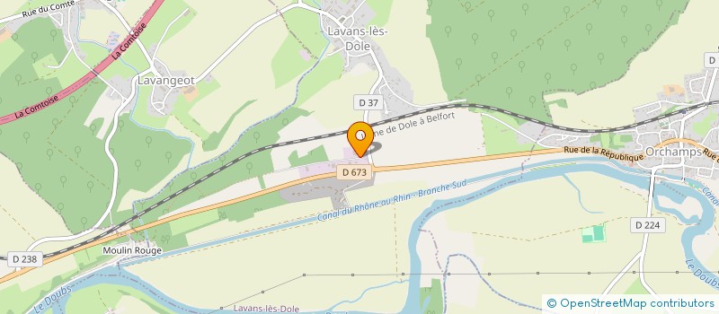 localisation de l'entreprise SARL JUPILLE à LAVANS-LES-DOLE