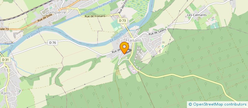 localisation de l'entreprise SARL JURA FERMETURES à FRAISANS