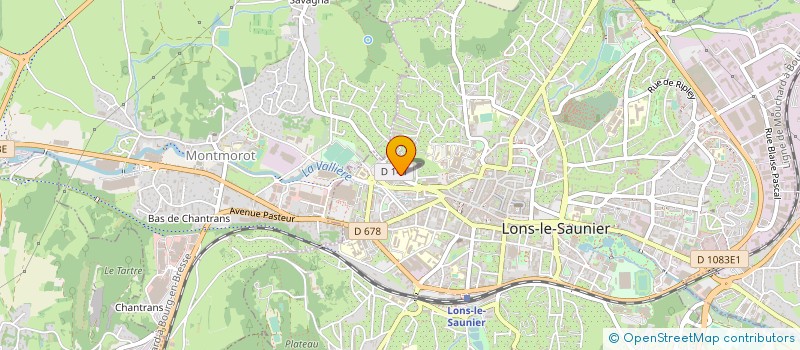 localisation de l'entreprise SARL JURA-FINANCES-PATRIMOINE à LONS-LE-SAUNIER