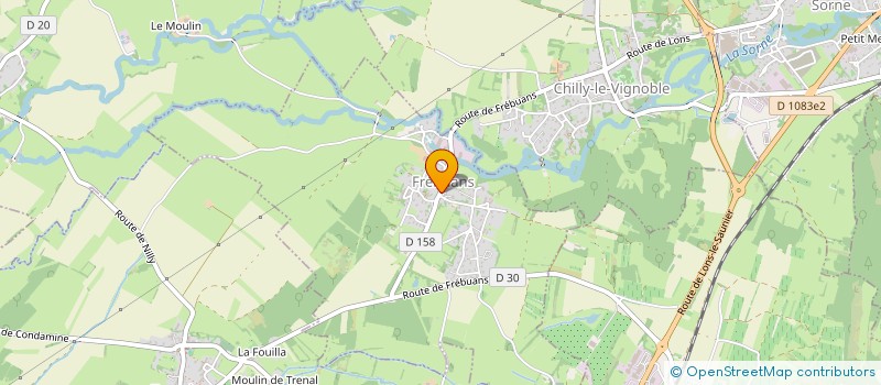 localisation de l'entreprise SARL JURA MACONNERIE à FREBUANS