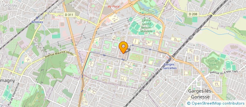 localisation de l'entreprise SARL JUSAN à SARCELLES