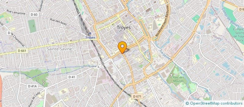 localisation de l'entreprise SARL JUST'IMMO à TROYES