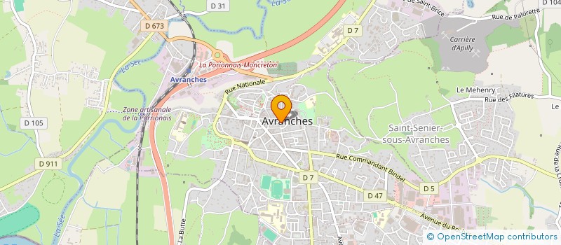 localisation de l'entreprise SARL JUST'IN  AVRANCHES