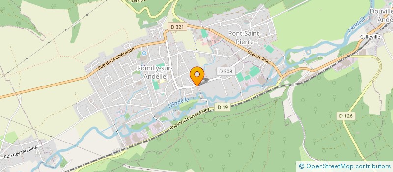 localisation de l'entreprise SARL JUSTIN COURRIEZ !  ROMILLY-SUR-ANDELLE