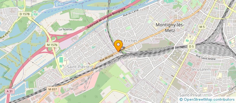 localisation de l'entreprise SARL JUSTINE  MONTIGNY-LES-METZ