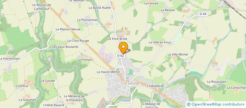 localisation de l'entreprise SARL JUSTINE  CORSEUL