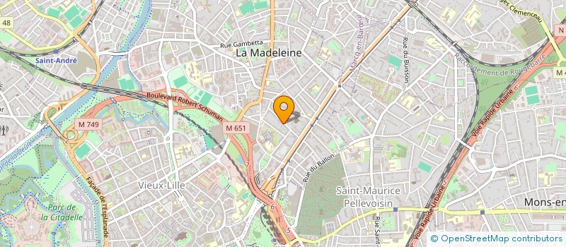 localisation de l'entreprise SARL JVM à LA MADELEINE