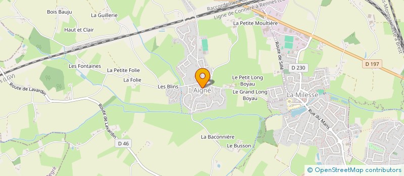 localisation de l'entreprise SARL K & C BAULTHE  AIGNE