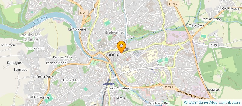 localisation de l'entreprise SARL K-IMMO  LANNION