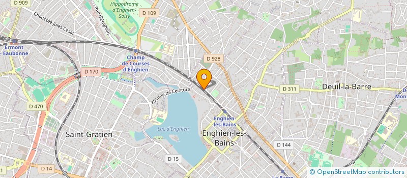 localisation de l'entreprise SARL K. M .R  ENGHIEN LES BAINS