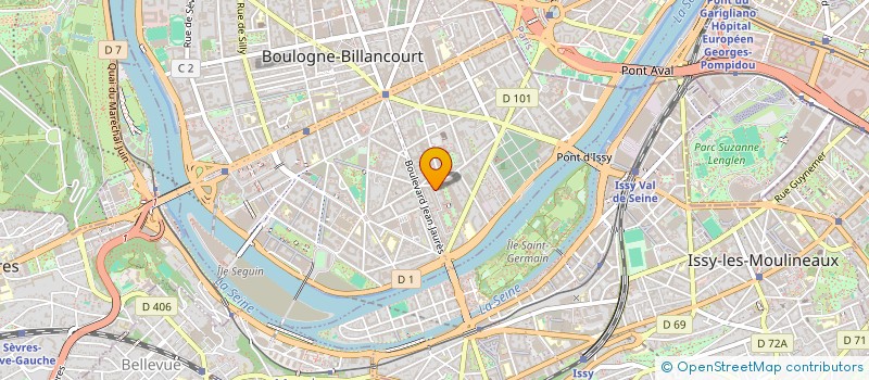 localisation de l'entreprise SARL K2 SERVICES à BOULOGNE-BILLANCOURT