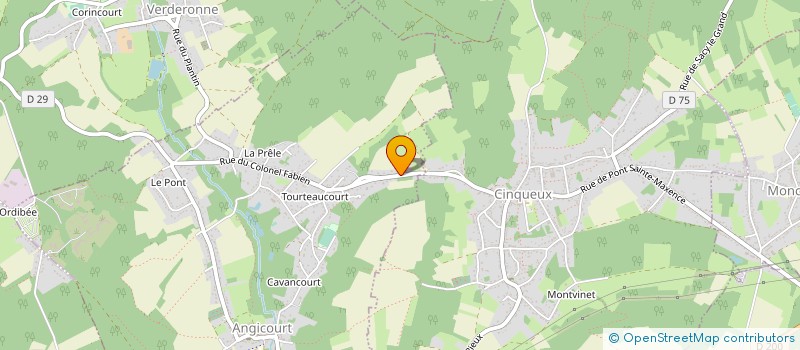 localisation de l'entreprise SARL KADDOUR  ANGICOURT