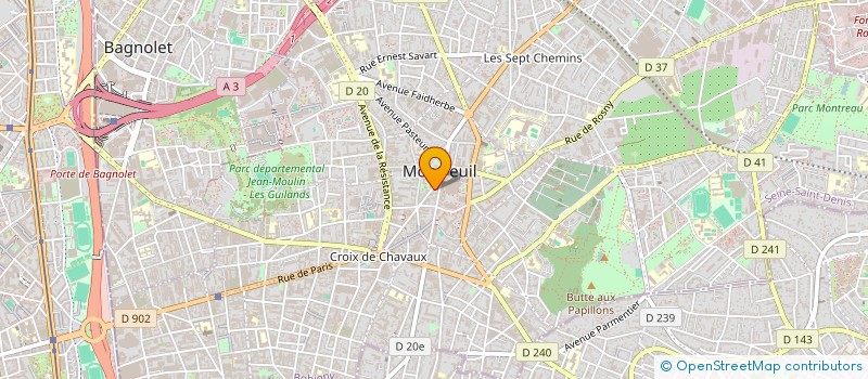 localisation de l'entreprise SARL KADDOURI à MONTREUIL