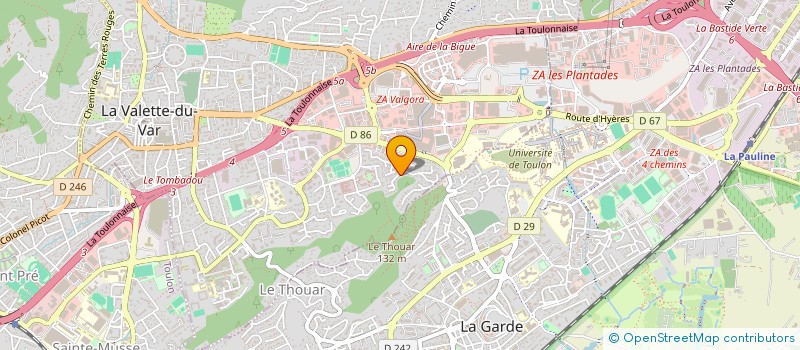 localisation de l'entreprise SARL KADEG à LA VALETTE-DU-VAR