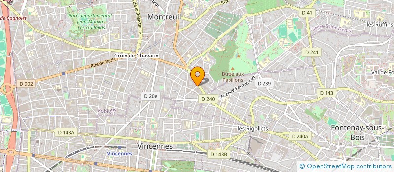 localisation de l'entreprise SARL KADI à MONTREUIL