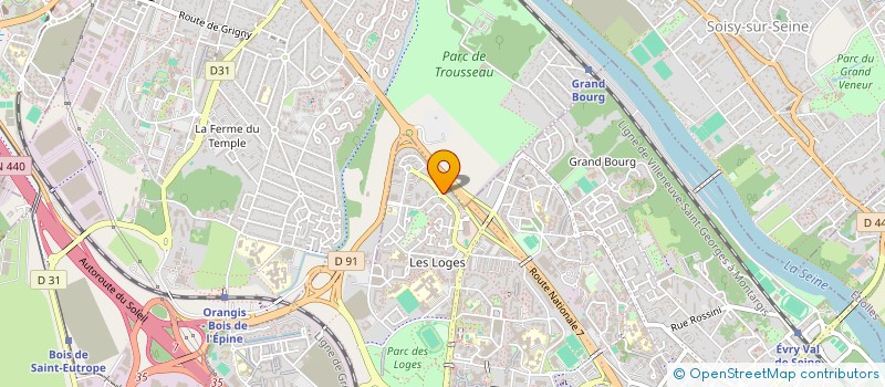 localisation de l'entreprise SARL KALISTRA  EVRY-COURCOURONNES