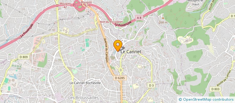 localisation de l'entreprise SARL KALLISTA à LE CANNET