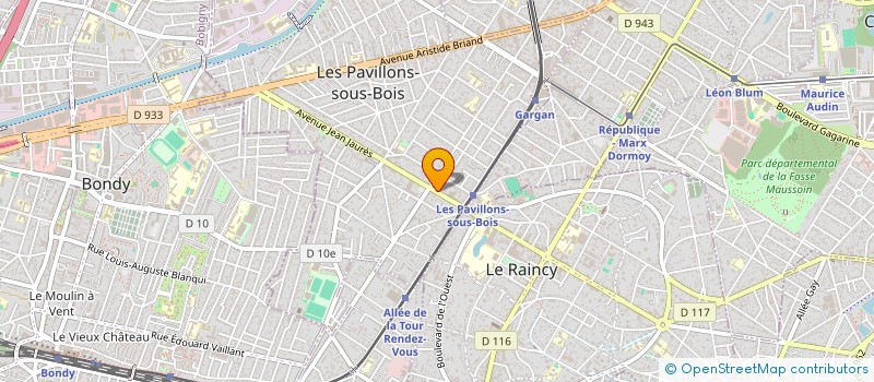 localisation de l'entreprise SARL KAMAL à LES PAVILLONS-SOUS-BOIS