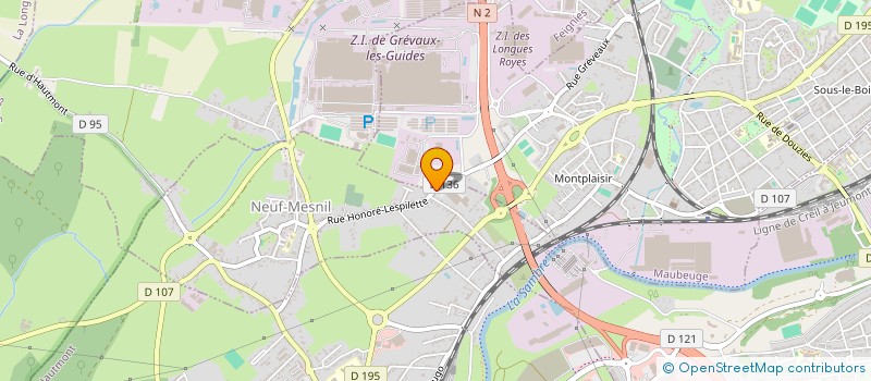 localisation de l'entreprise SARL KAMETTE  NEUF-MESNIL