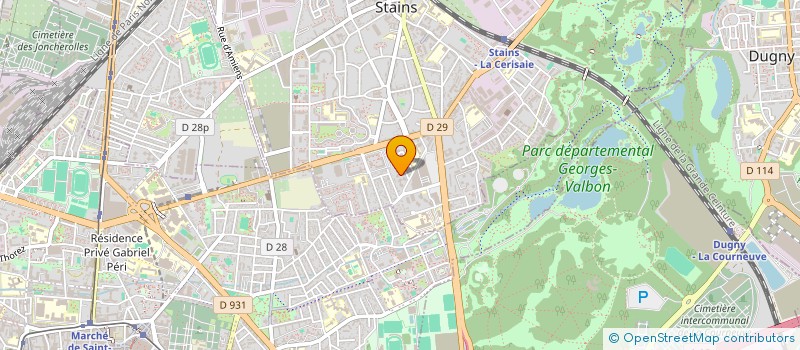 localisation de l'entreprise SARL KAMR  STAINS