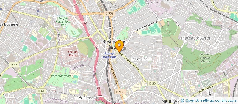 localisation de l'entreprise SARL KAN WAL à ROSNY-SOUS-BOIS