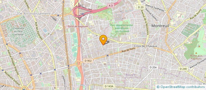 localisation de l'entreprise SARL KANAPE DIFFUSION à BAGNOLET