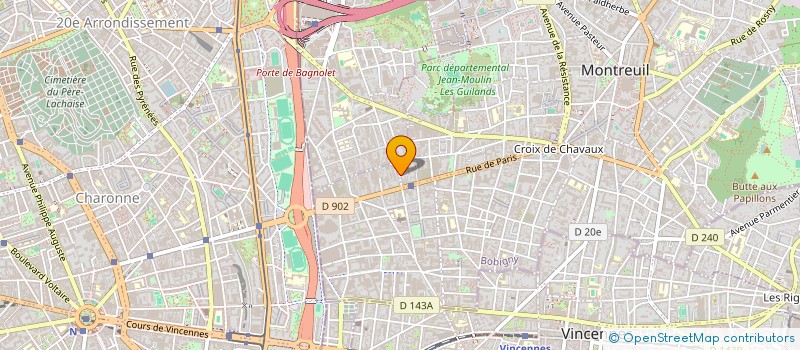 localisation de l'entreprise SARL KANTOUAR à MONTREUIL