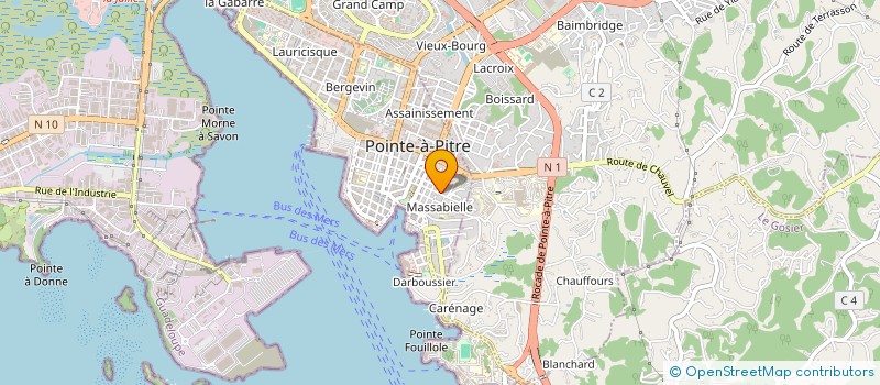 localisation de l'entreprise SARL KARAIB CUIR à POINTE-A-PITRE