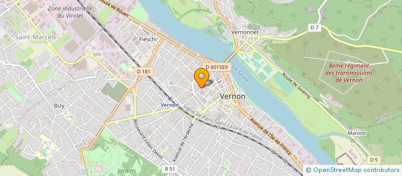 localisation de l'entreprise SARL KARINE à VERNON