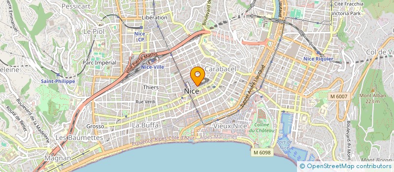 localisation de l'entreprise SARL KARL STEBANE à NICE