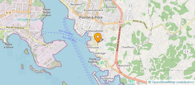 localisation de l'entreprise SARL KARUKERA CONSTRUCTION G.J  POINTE-A-PITRE