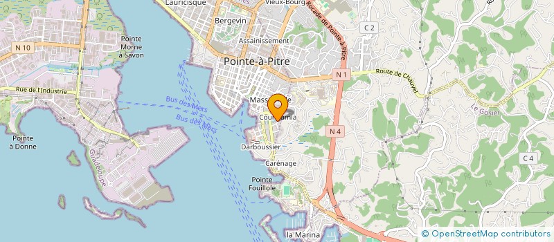 localisation de l'entreprise SARL KARUKERA SERVICES à POINTE-A-PITRE