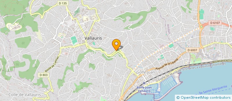 localisation de l'entreprise SARL KATYSA  VALLAURIS