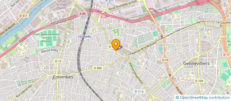 localisation de l'entreprise SARL KC CONSEIL  COLOMBES