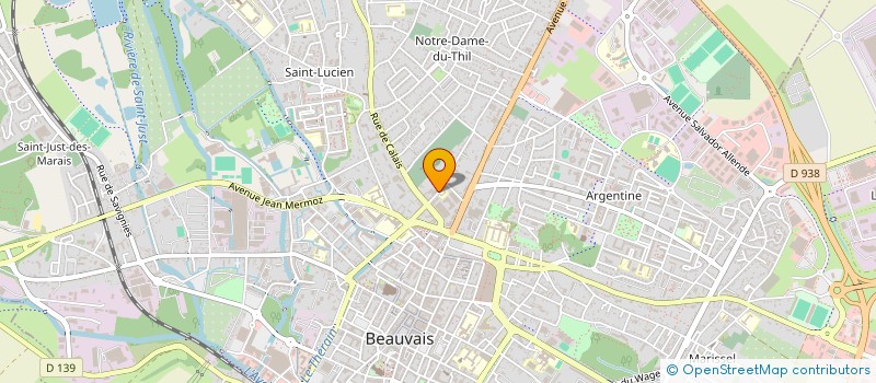 localisation de l'entreprise SARL KCM  BEAUVAIS