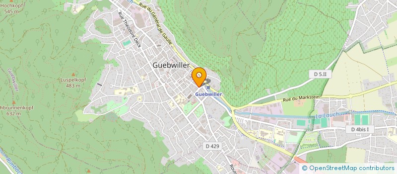 localisation de l'entreprise SARL KDC  GUEBWILLER