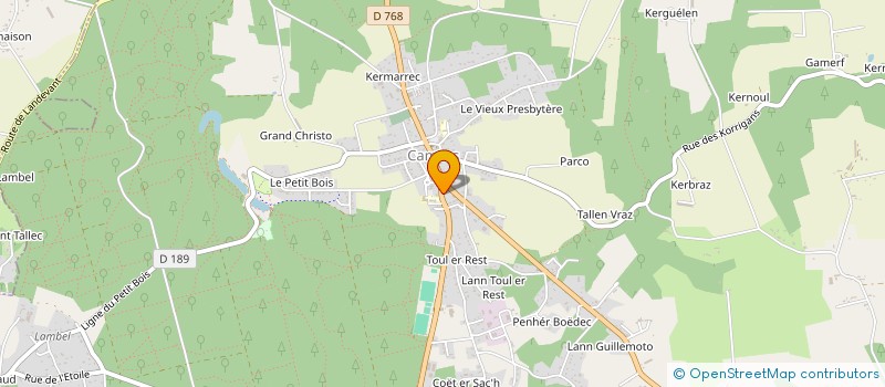 localisation de l'entreprise SARL KELUNFO  CAMORS