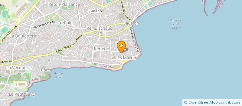 localisation de l'entreprise SARL KER FAUVETTE  SAINT-NAZAIRE