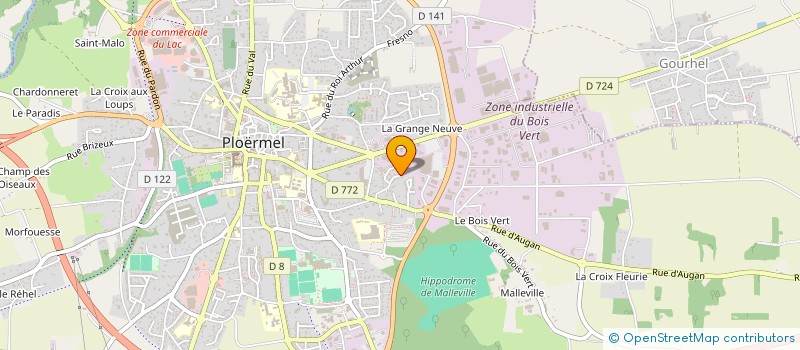 localisation de l'entreprise SARL KER-GLAZ  PLOERMEL