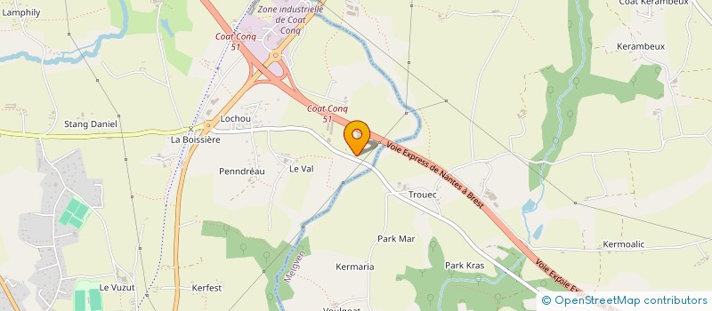 localisation de l'entreprise SARL KERANNA AUTOMOBILES  CONCARNEAU