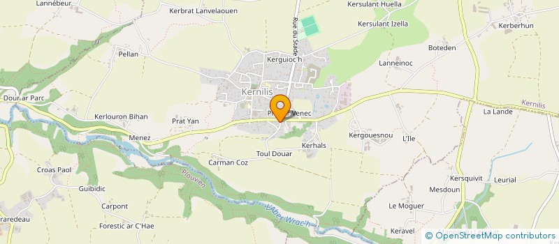 localisation de l'entreprise SARL KERNILIS METALLERIE à KERNILIS