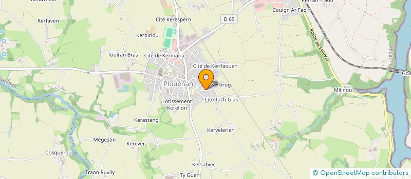 localisation de l'entreprise SARL KERRIOU DECORS à PLOUENAN