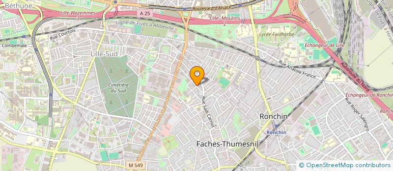 localisation de l'entreprise SARL KERVELLA & CO  FACHES-THUMESNIL